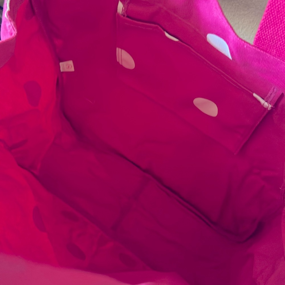 *SOLD* PINK Polka Dot Vintage Tote Bag NWT Victoria Secret Y2K - Picture 5 of 5